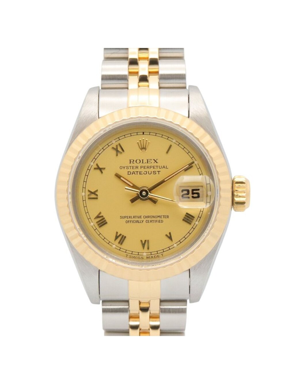 Rolex Watch Datejust Number CH RO Jubilee 18k Stainless Steel
